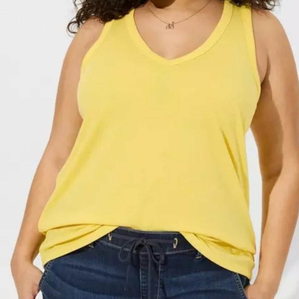 Torrid Signature Jersey V-Neck Sleevess Tank / Sundress Size 3X